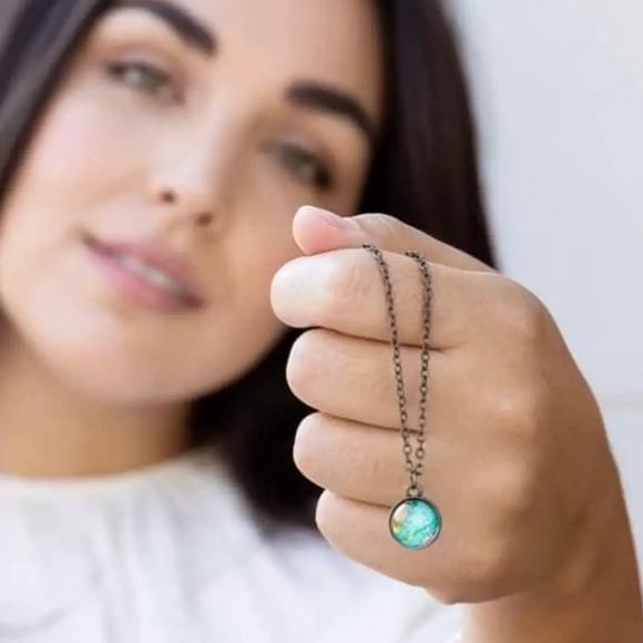 New Plunder "Traveler" World Globe Necklace (18.75”-21.75") - Picture 3 of 7